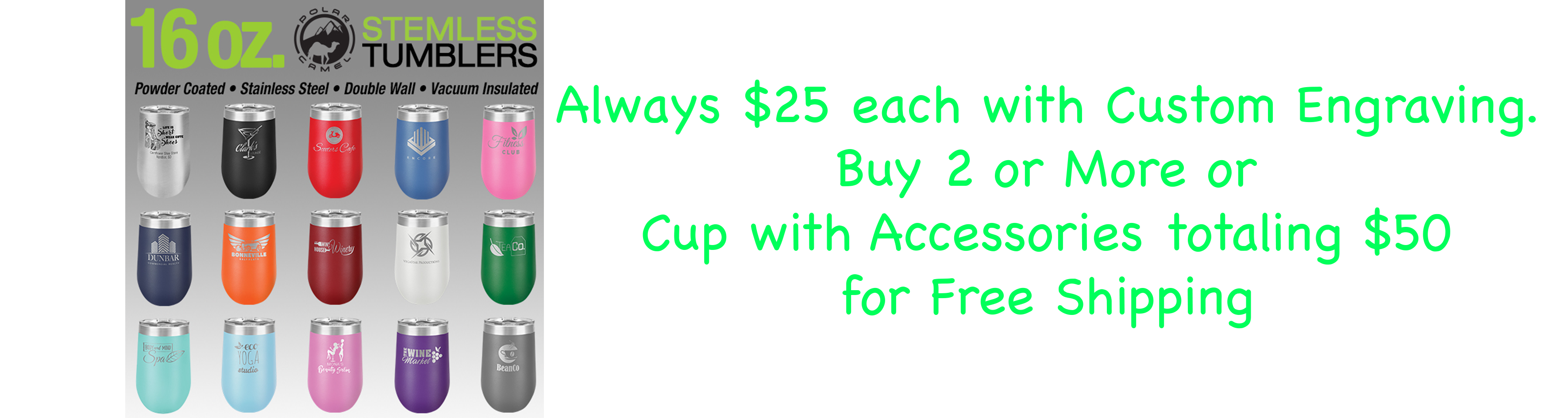 16 Oz Tumbler Bnner